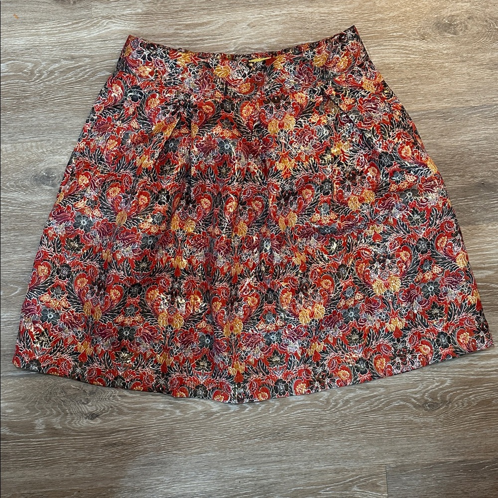Maeve Multicolor Floral A-Line Skirt